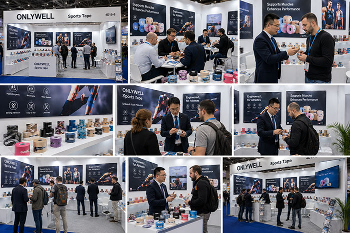 Onlywell Kinesiology Tape and Athletic Tape Showcase at Sports Medicine Exhibition
